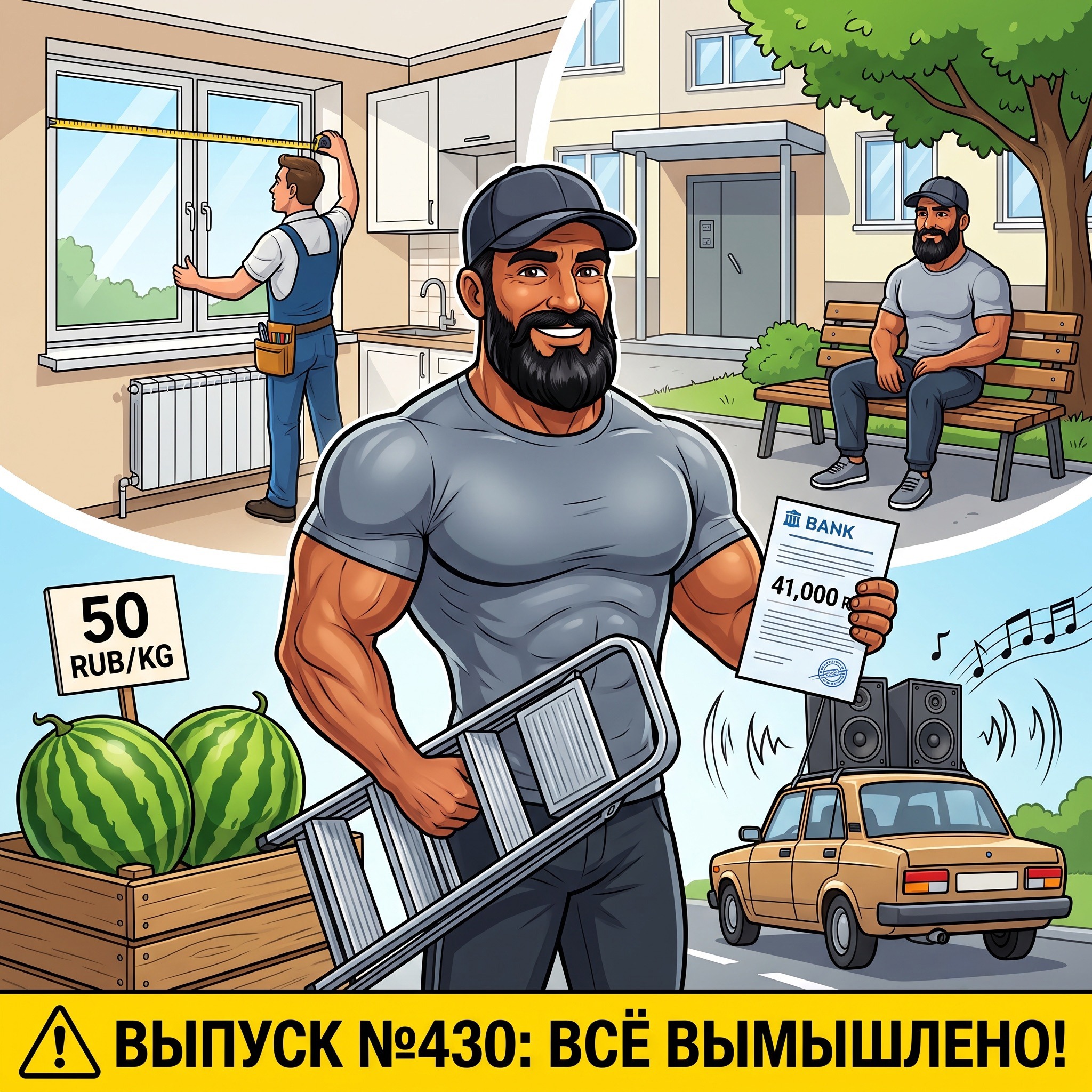 Выпуск №430: Ипотечный триумф — срезали платеж до 41 тысячи рублей, замер огромного окна на кухне и тест 4-ступенчатой стремянки с Озона episode artwork