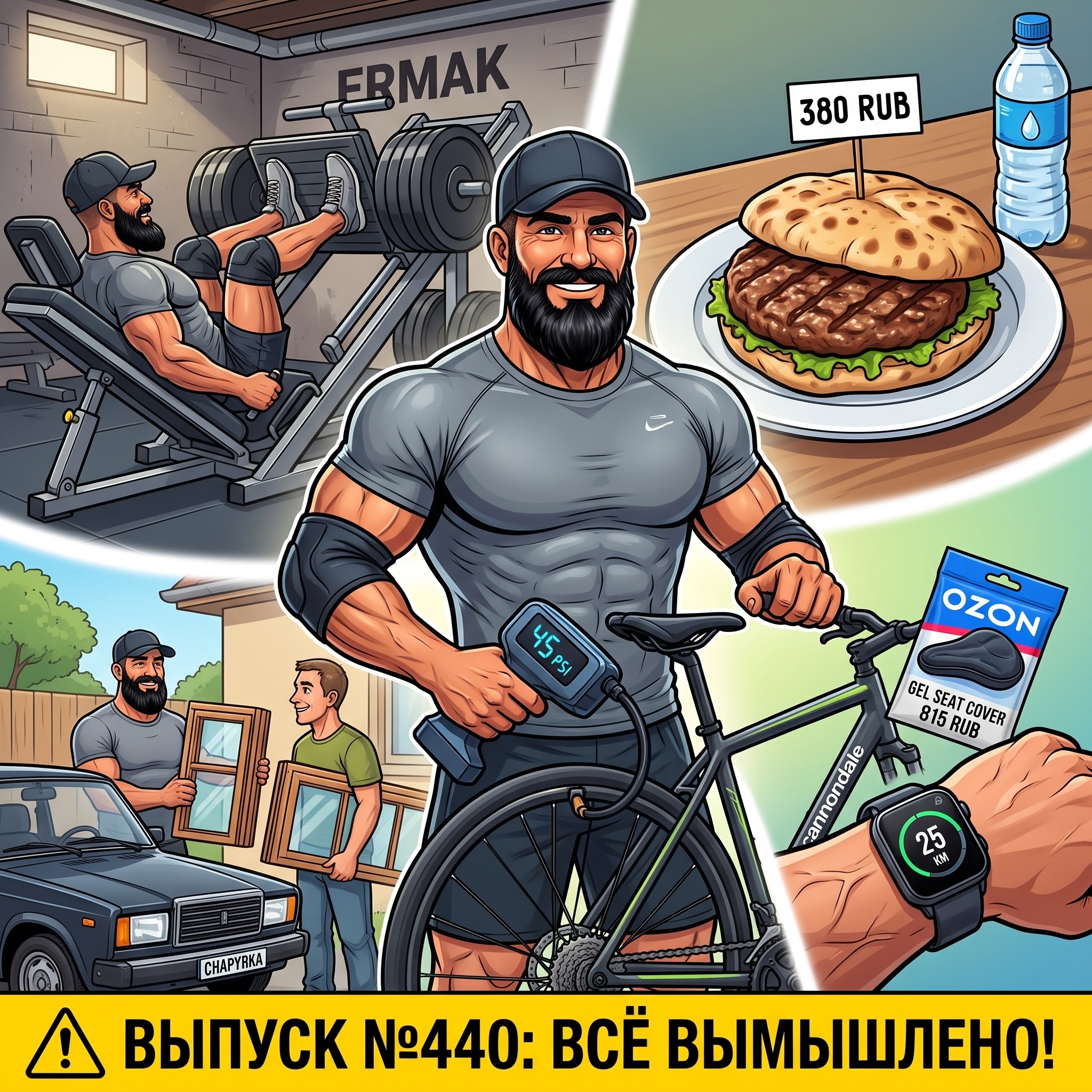 Выпуск №440: Финал 7-дневного вело-марафона, бицепс-памп в подвале «Ермака» и почему Дед выбирает жим ногами вместо осевых приседов episode artwork