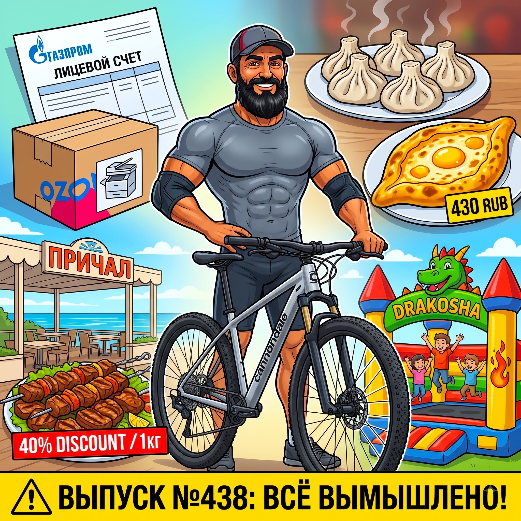 Выпуск №438: Тест-драйв Cannondale на 29-х колесах, переоформление газа в Газпроме через копии с Озона и 40-летний юбилей жены в Старике Хинкалыче episode artwork