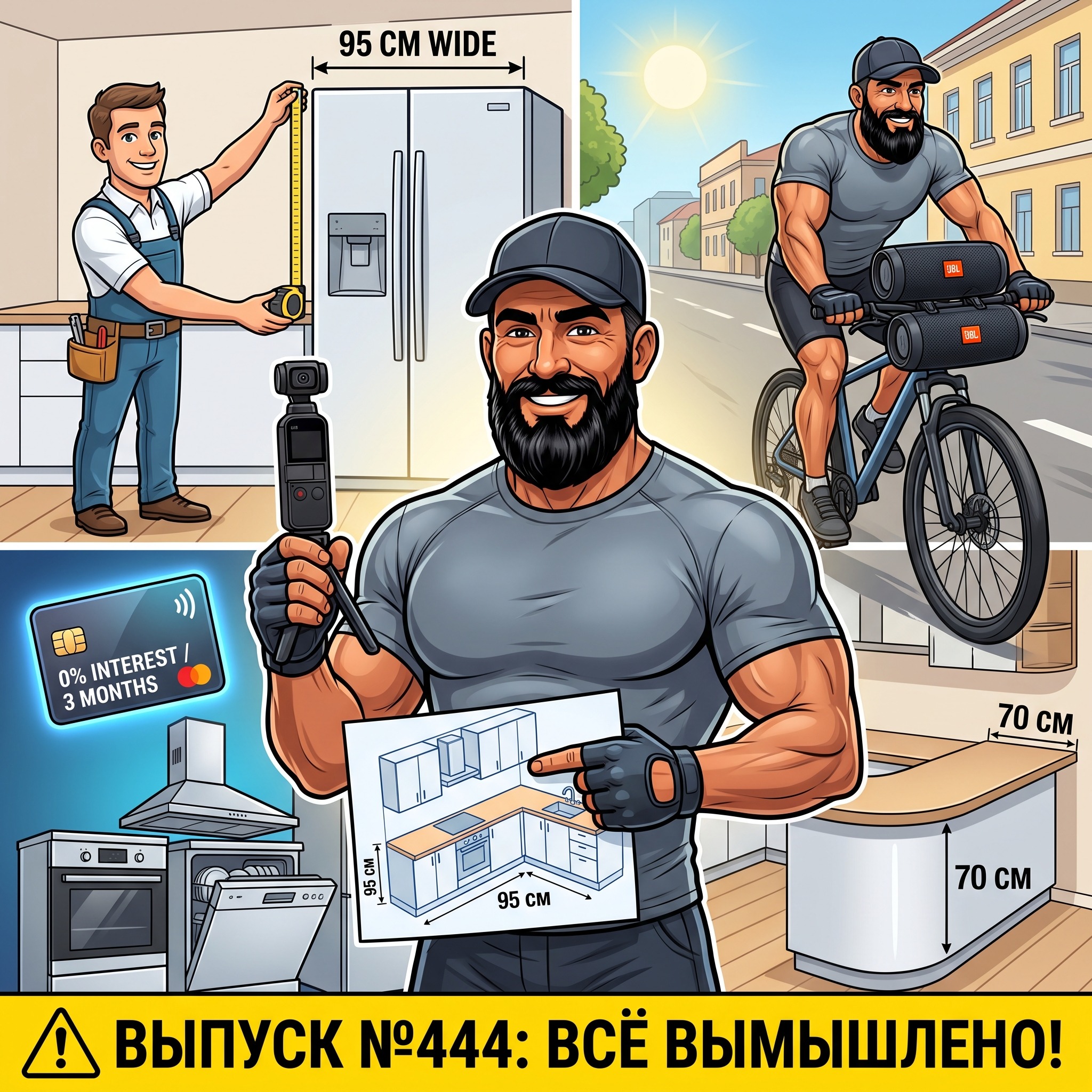 Выпуск №444: Видеофиксация замера кухни для жены, закупка техники в 200 тысяч через кредитку и почему Дед выбирает антивандальный пластик МДФ episode artwork