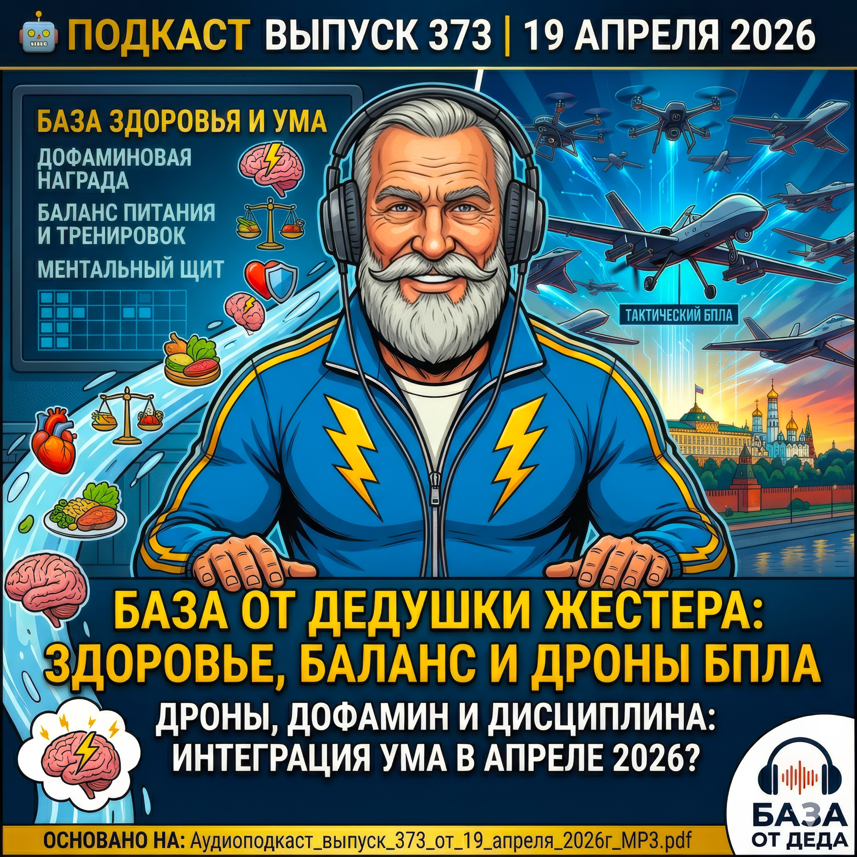 Выпуск 373. 🚁 НОЧЬ ПОД ПРИЦЕЛОМ, ДРОНЫ В НЕБЕ И МЫСЛИ О ПРЕЗИДЕНТЕ: Выпуск #373 🦾🇷🇺 episode artwork