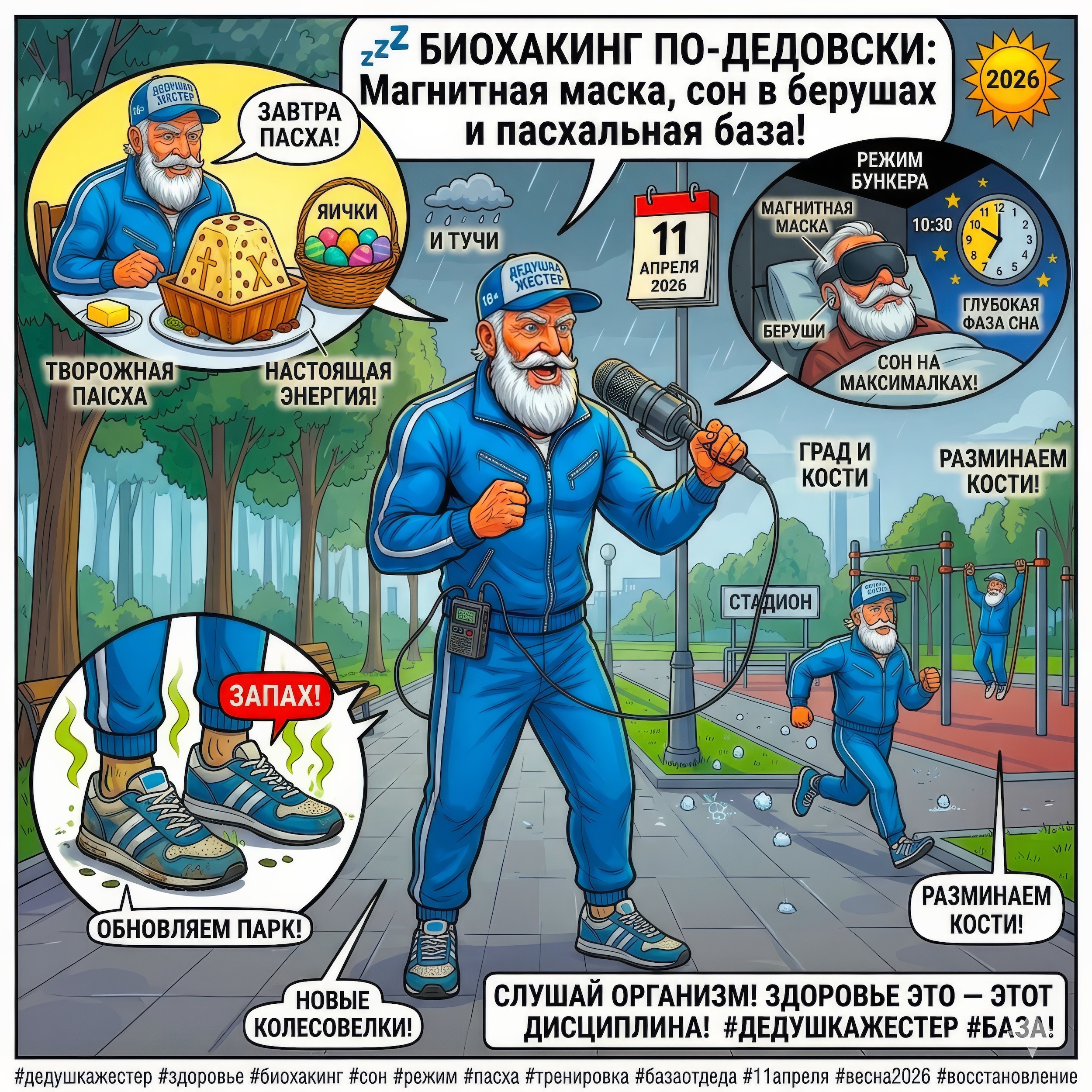 Выпуск 367. 💤 БИОХАКИНГ ПО-ДЕДОВСКИ: Магнитная маска, сон в берушах и пасхальная база! episode artwork