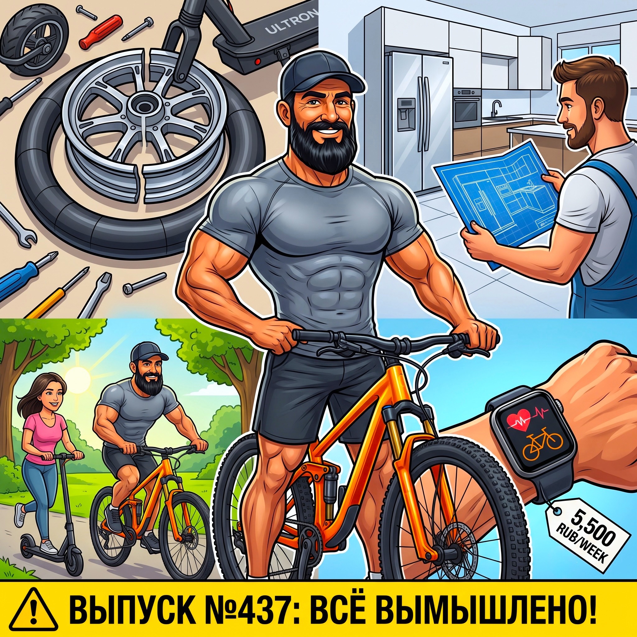 Выпуск №437: Тест-драйв кастомного велика за 150 тысяч рублей из проката, ремонт мотор-колеса Ultron и заказ идеальной кухни с пластиковыми фасадами episode artwork