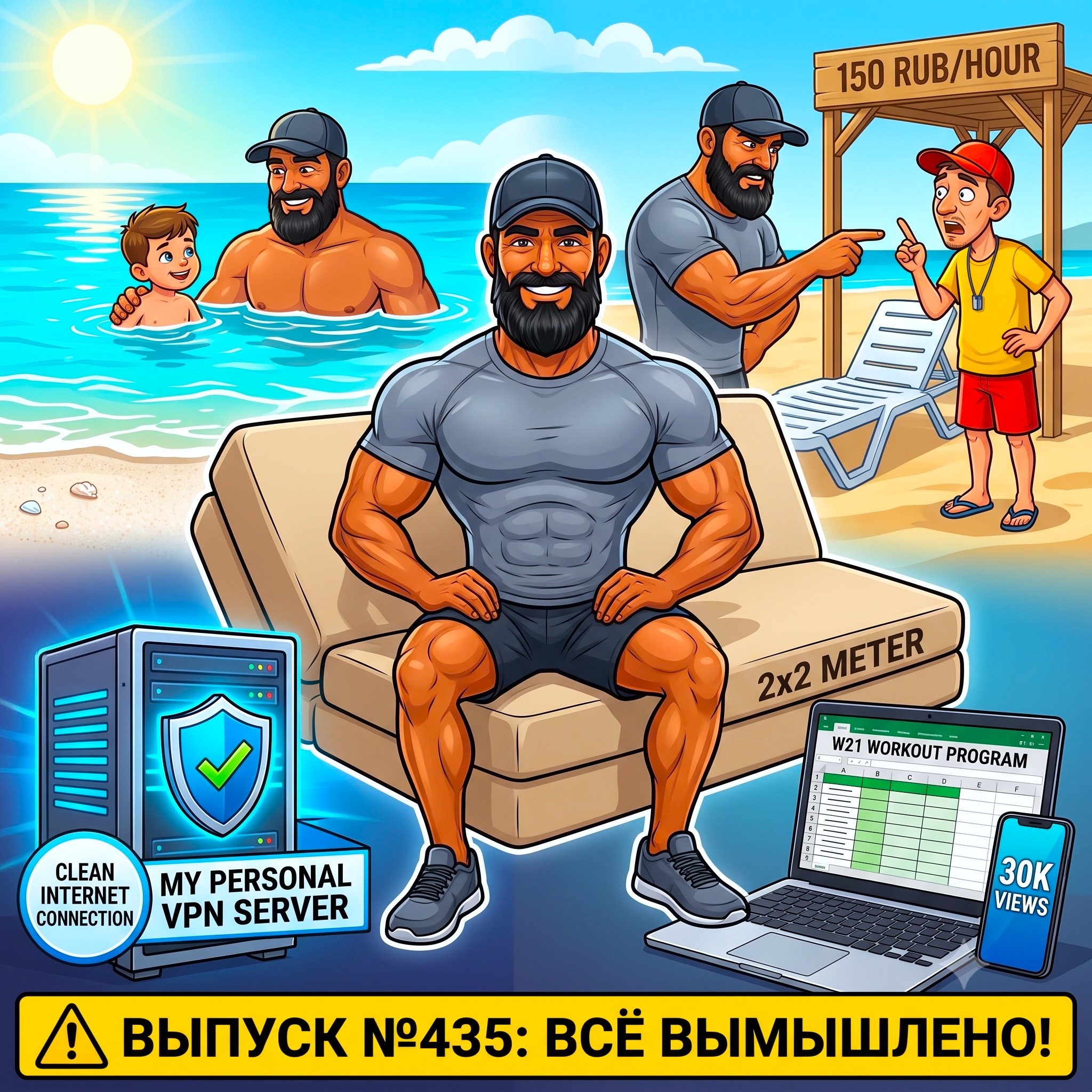 Выпуск №435: Отдых на Ейской косе с белым ракушечником, разнос пляжных барыг по законам РФ и тест 2-метрового бескаркасного дивана с Озона episode artwork