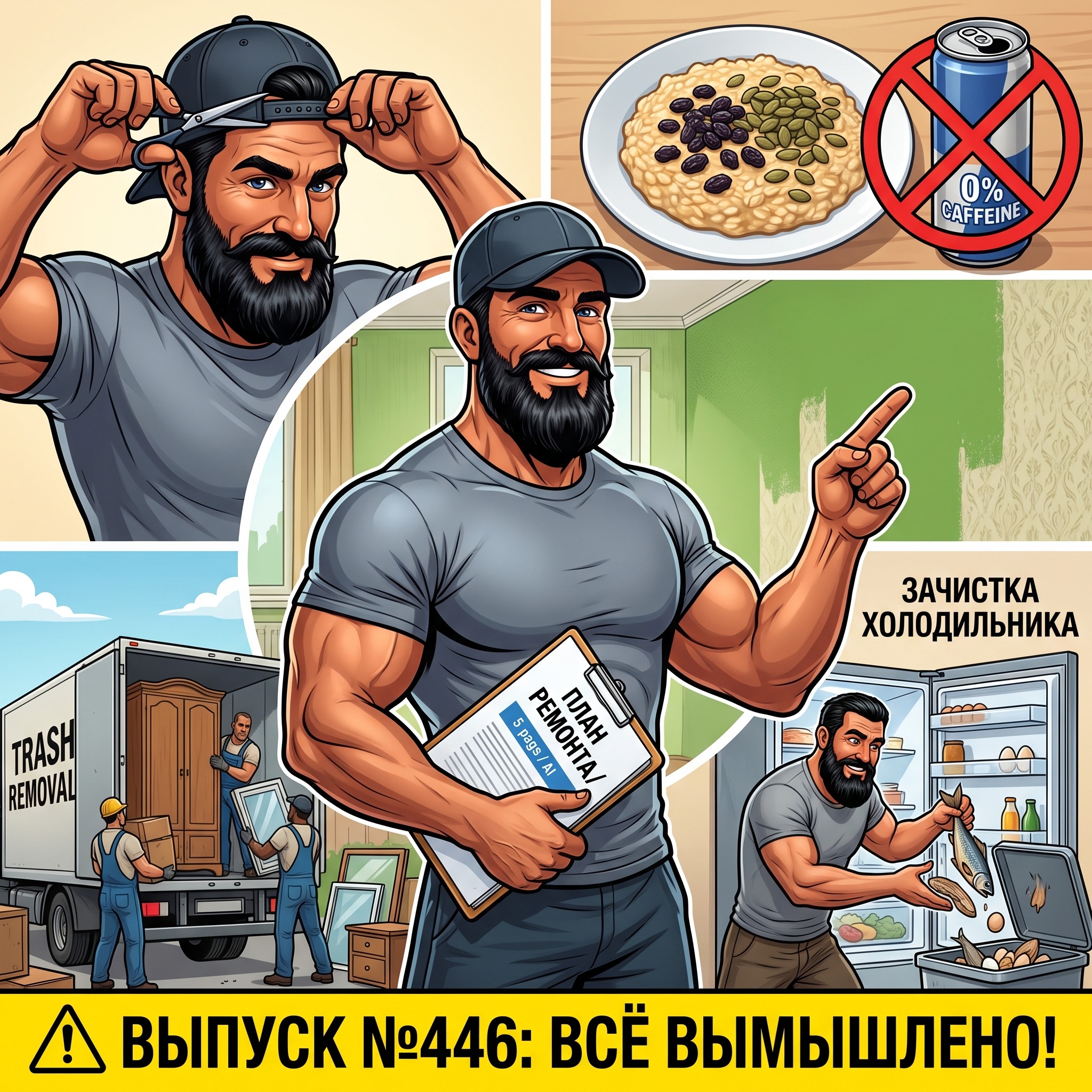 Выпуск №446: Зачистка протухшего холодильника, 5-страничный PDF-план ремонта от ИИ и почему Дед срезал внутренности бейсболки episode artwork