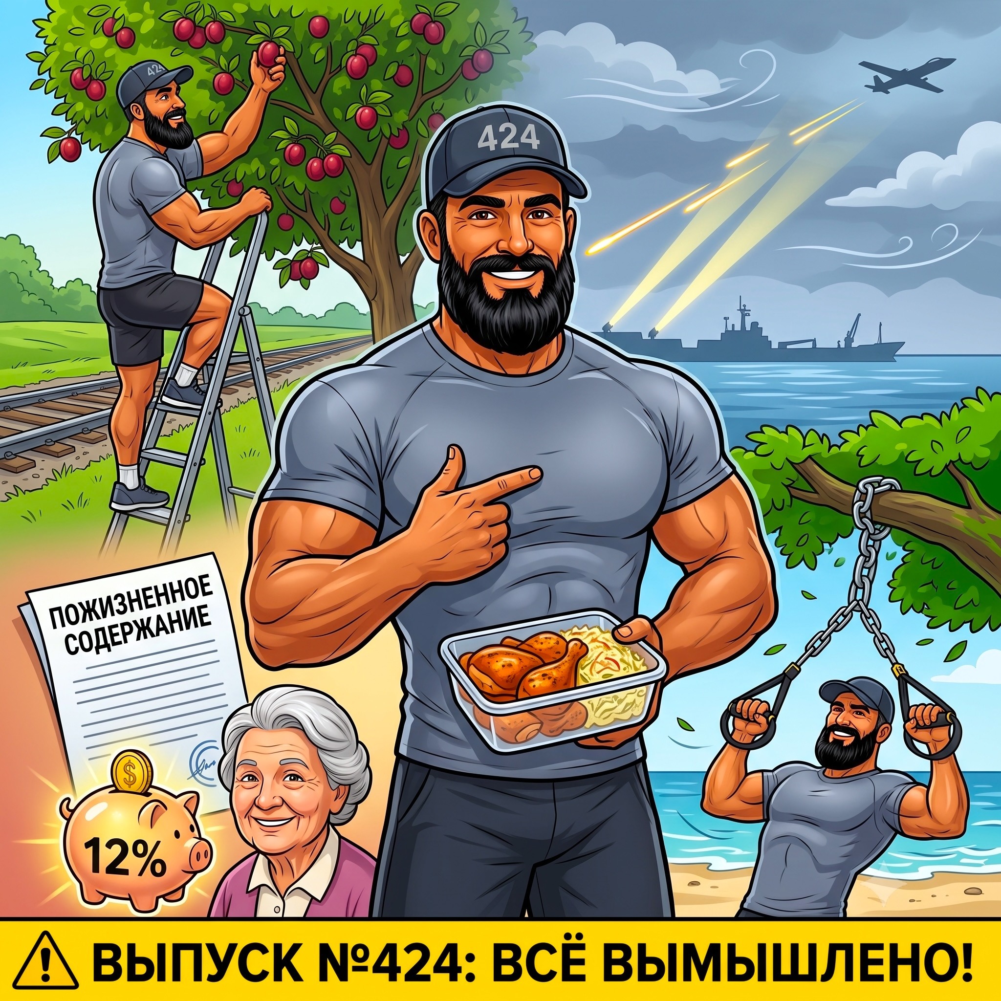 Выпуск №424: Тихая ночь после БПЛА-шторма, элитный обед на пляже за 407 рублей вместо шаурмы и как Дед спасает мамину пенсию через умные инвестиции episode artwork