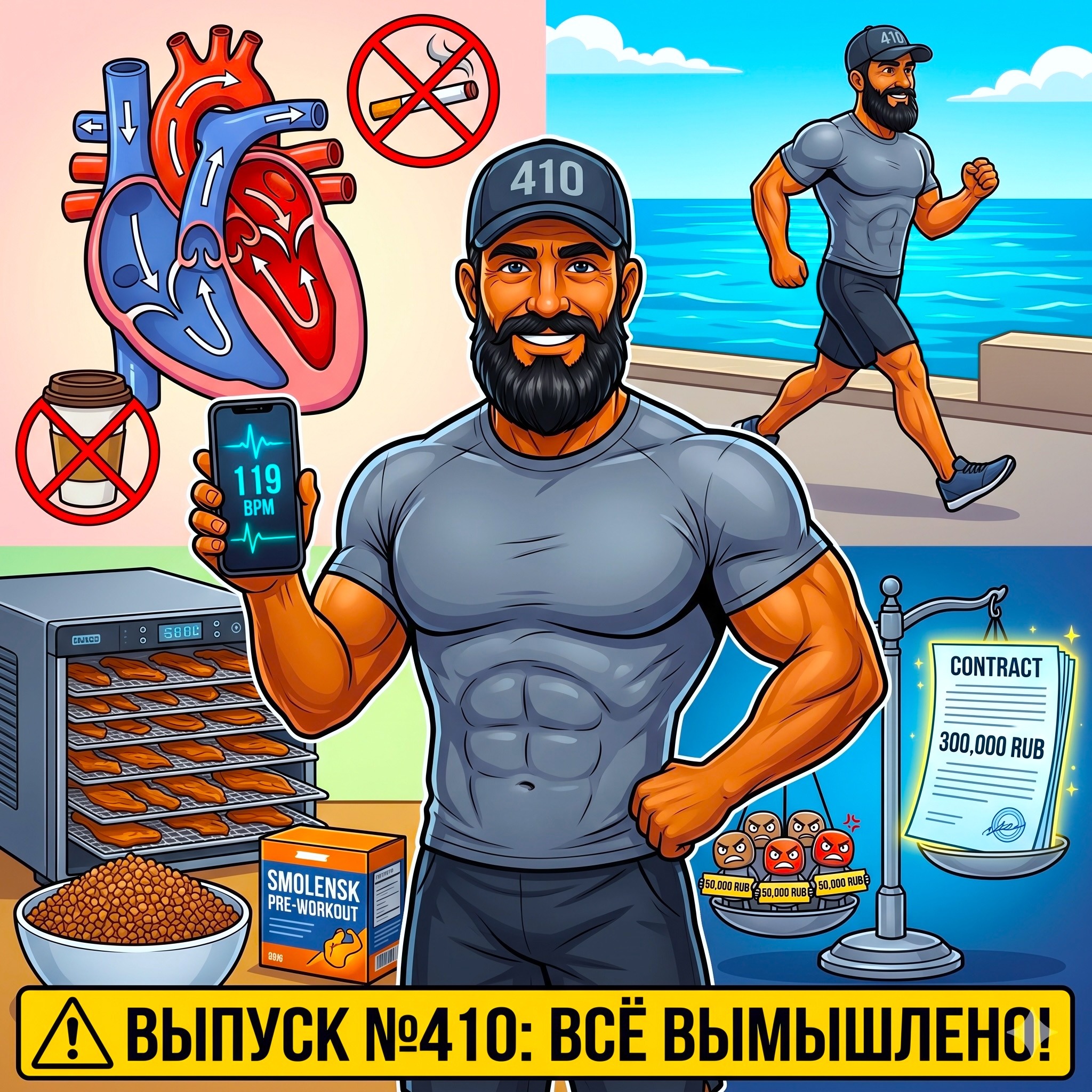 ВЫПУСК №410: Сердечный взрыв от кофеина с пуэром, почему белый хлеб — это яд для детей и золотая математика крупных контрактов episode artwork