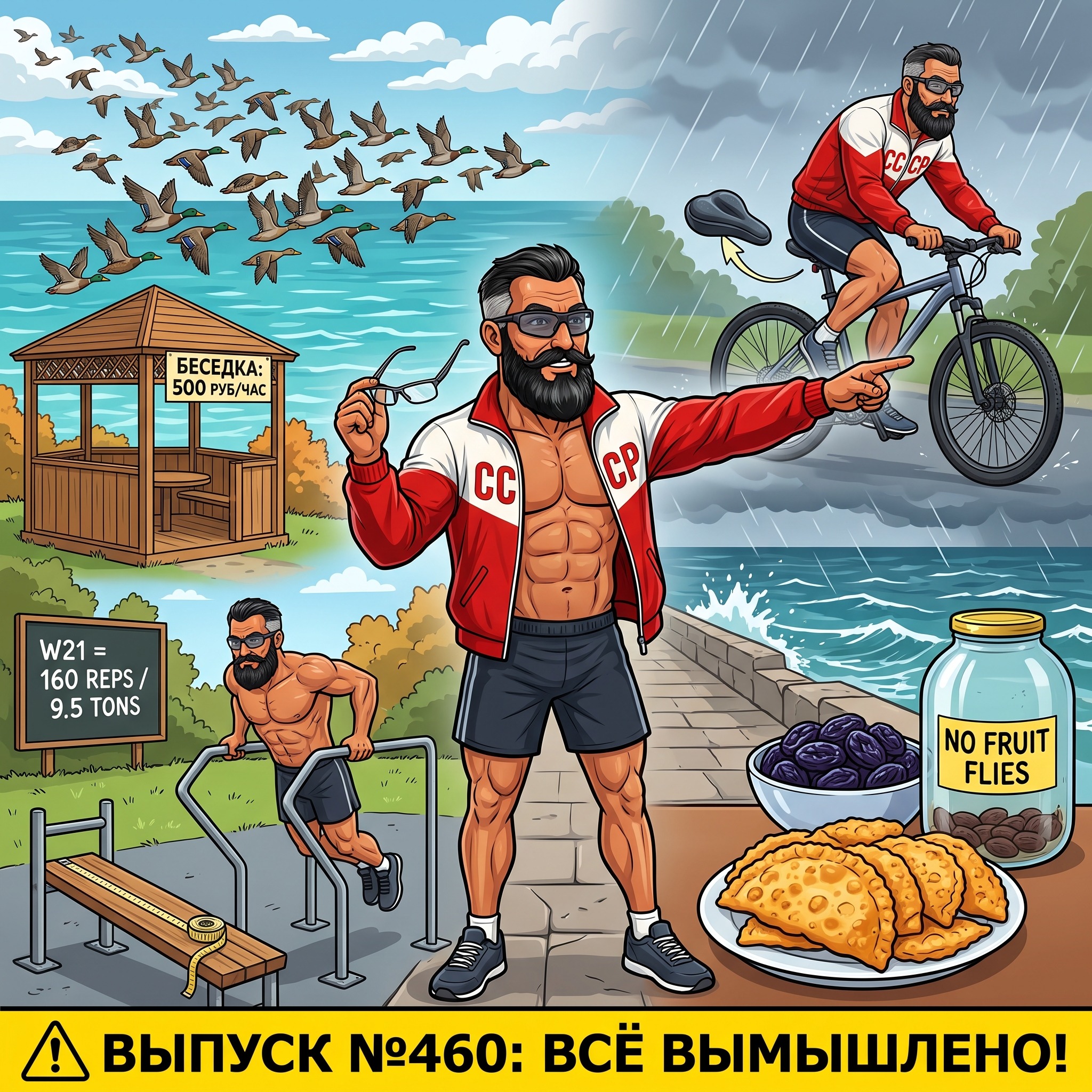 Выпуск №460: Беседки по 500 рублей на набережной, километровый косяк уток над морем, математика сплитов W21/V11 и вело-рейд под осенним дождём episode artwork