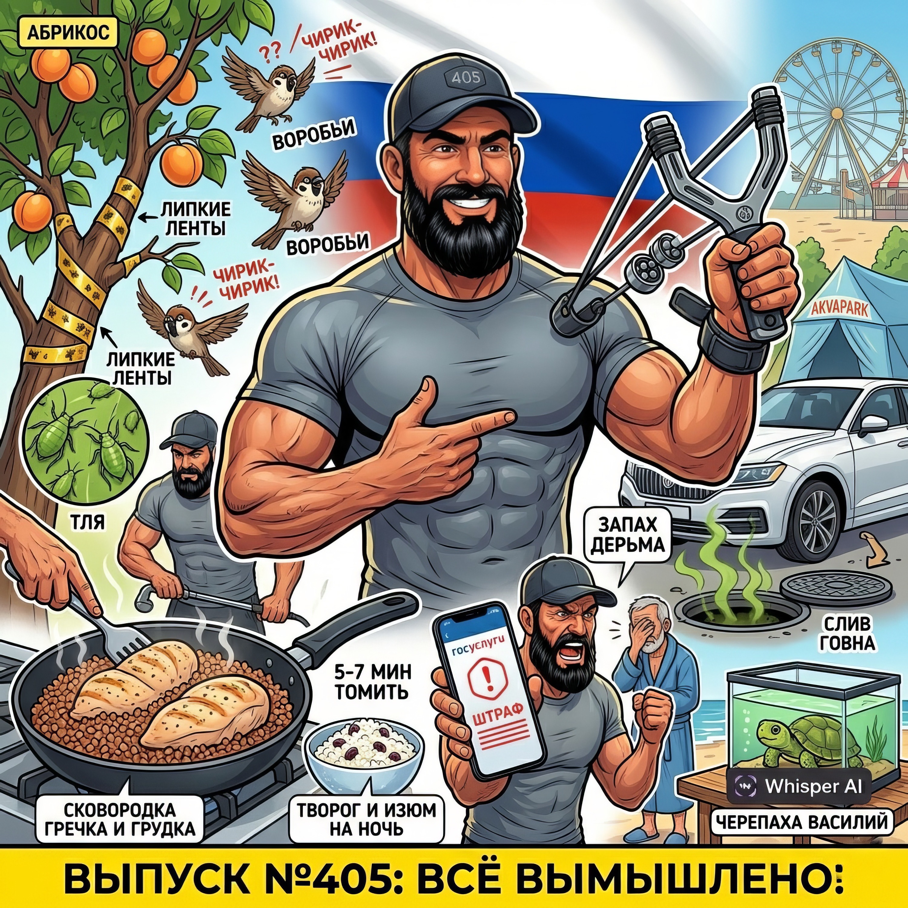 Выпуск №405: Война с соседом-говнарем, стальная рогатка против воробушков и как правильно защитить абрикос от муравьев episode artwork