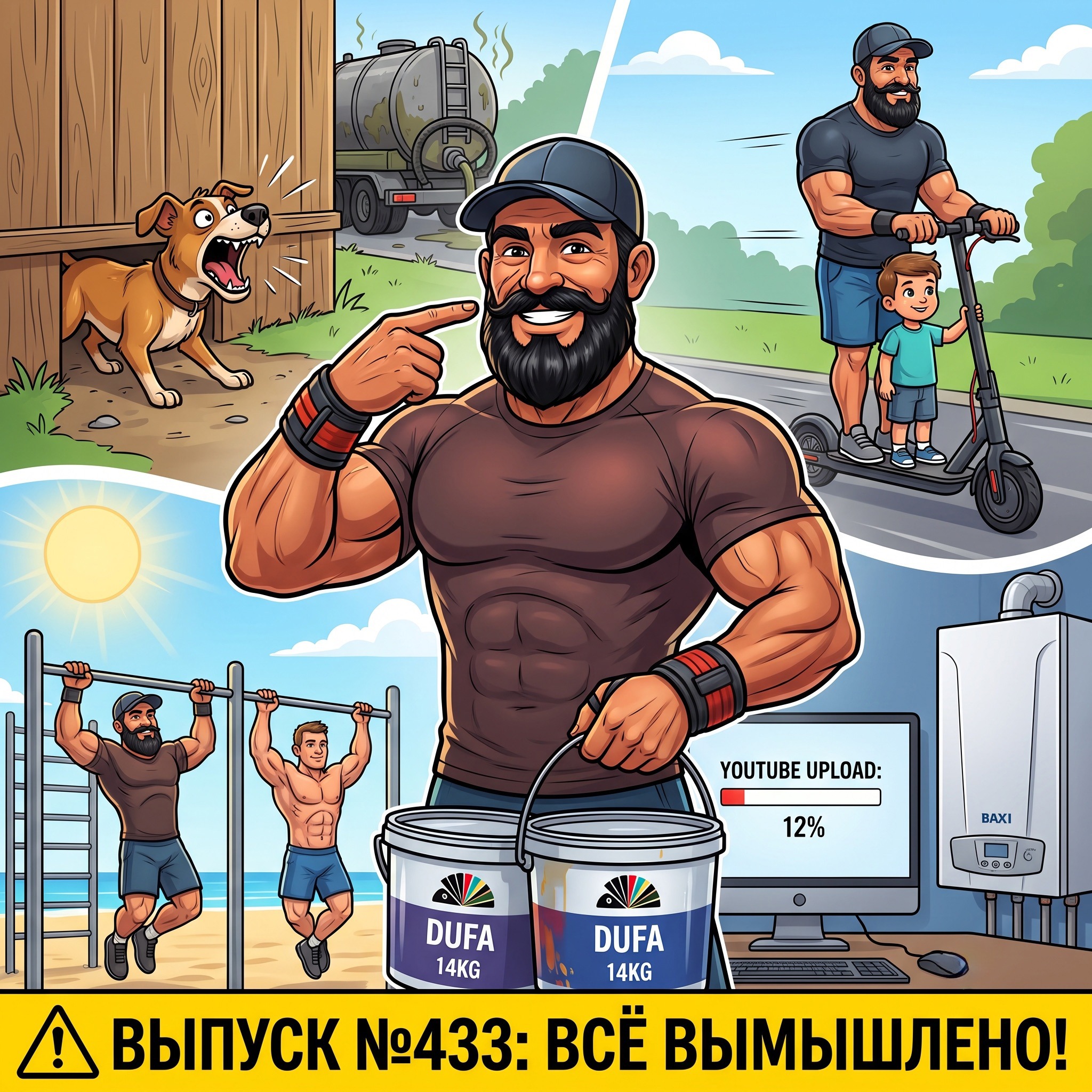 Выпуск №433: Нападение подзаборной псины, закупка 28 кг краски в ЦСМ и секретный сет подтягиваний по схеме Лося episode artwork