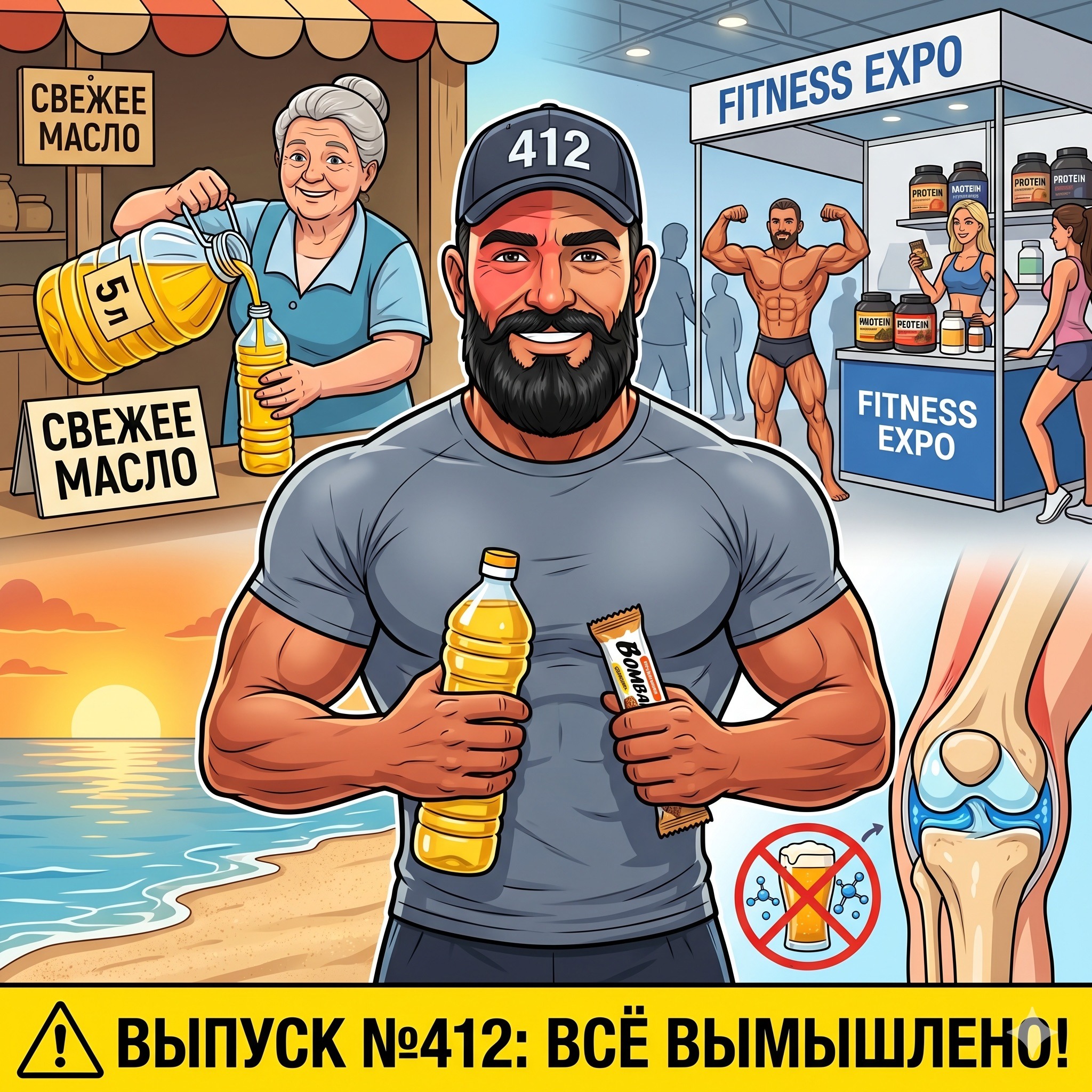 Выпуск №412: Обгоревшая морда против алоэ, вся правда о протеинах от Бомбарра и почему кубанское семечковое масло утирает нос оливковому. episode artwork