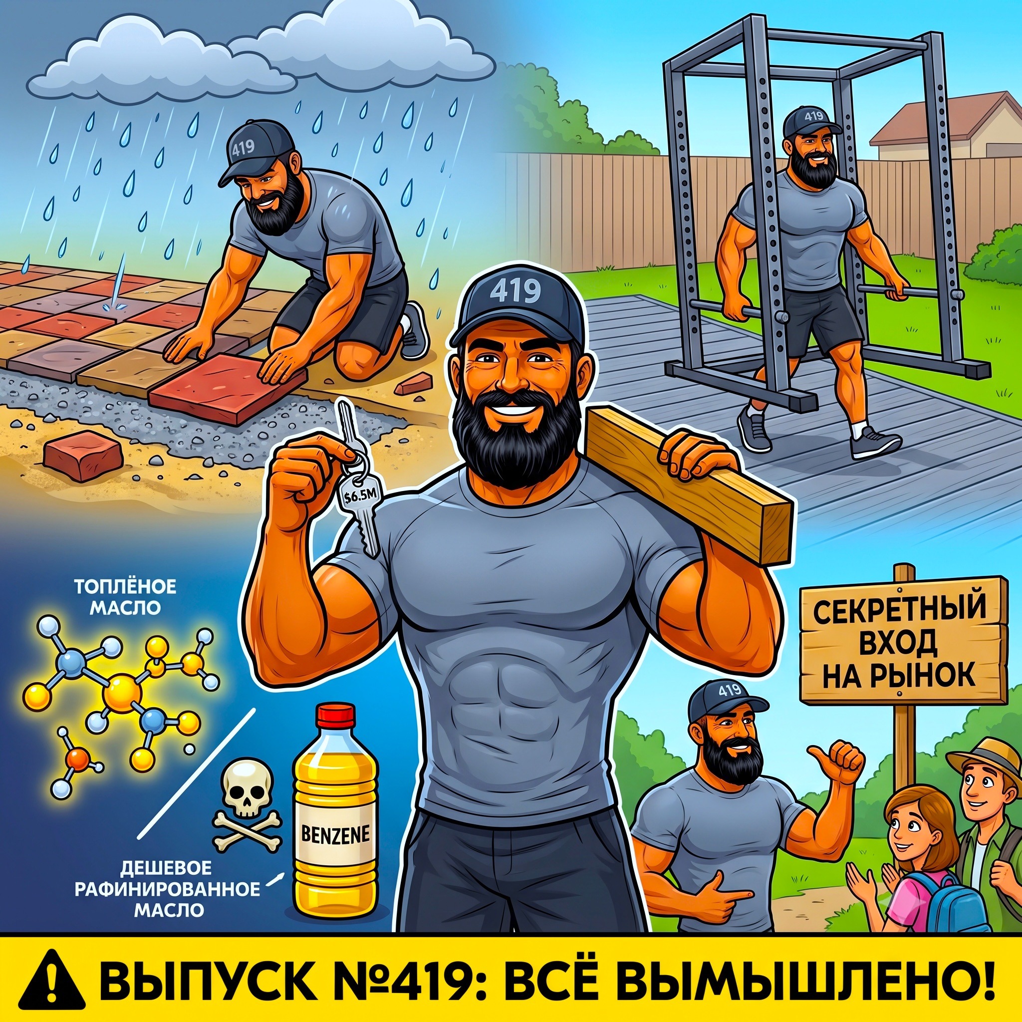 Выпуск №419: Сделка века за 6.5 млн, плиточный дзен под кубанским ливнем и почему рафинированное масло медленно убивает твою печень episode artwork