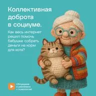 Коллективная доброта в социуме. Как весь интернет решил помочь бабушке собрать деньги на корм для кота?