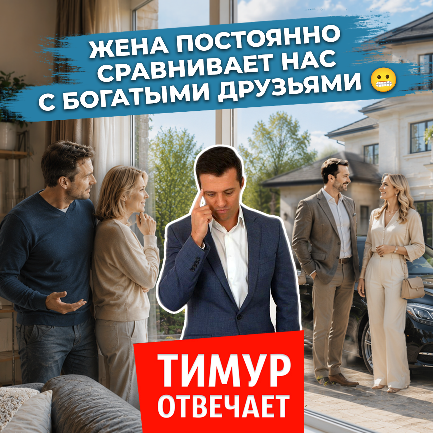 Жена постоянно сравнивает нас с богатыми друзьями 😬 episode artwork