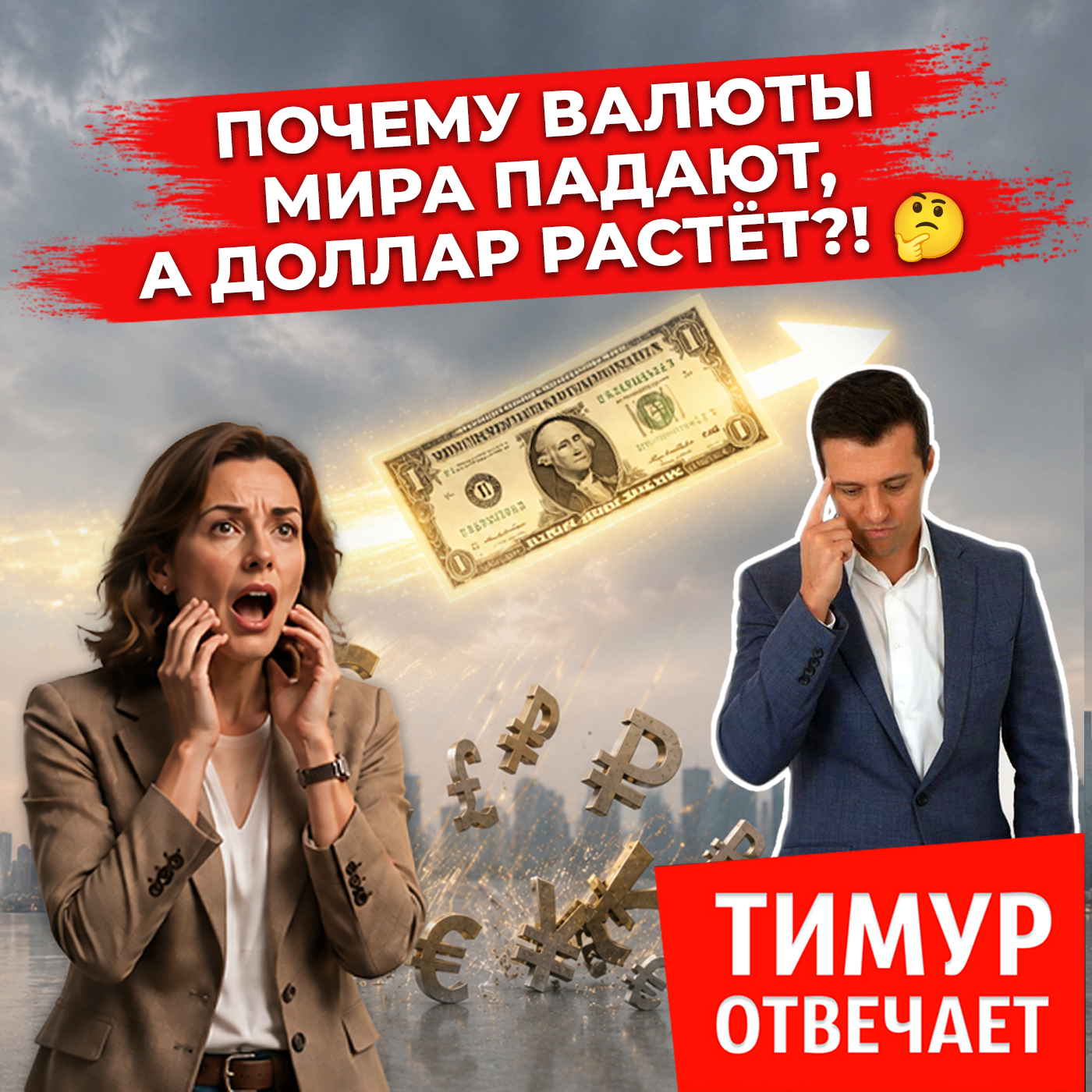 Почему валюты мира падают, а доллар растёт?! 🤔