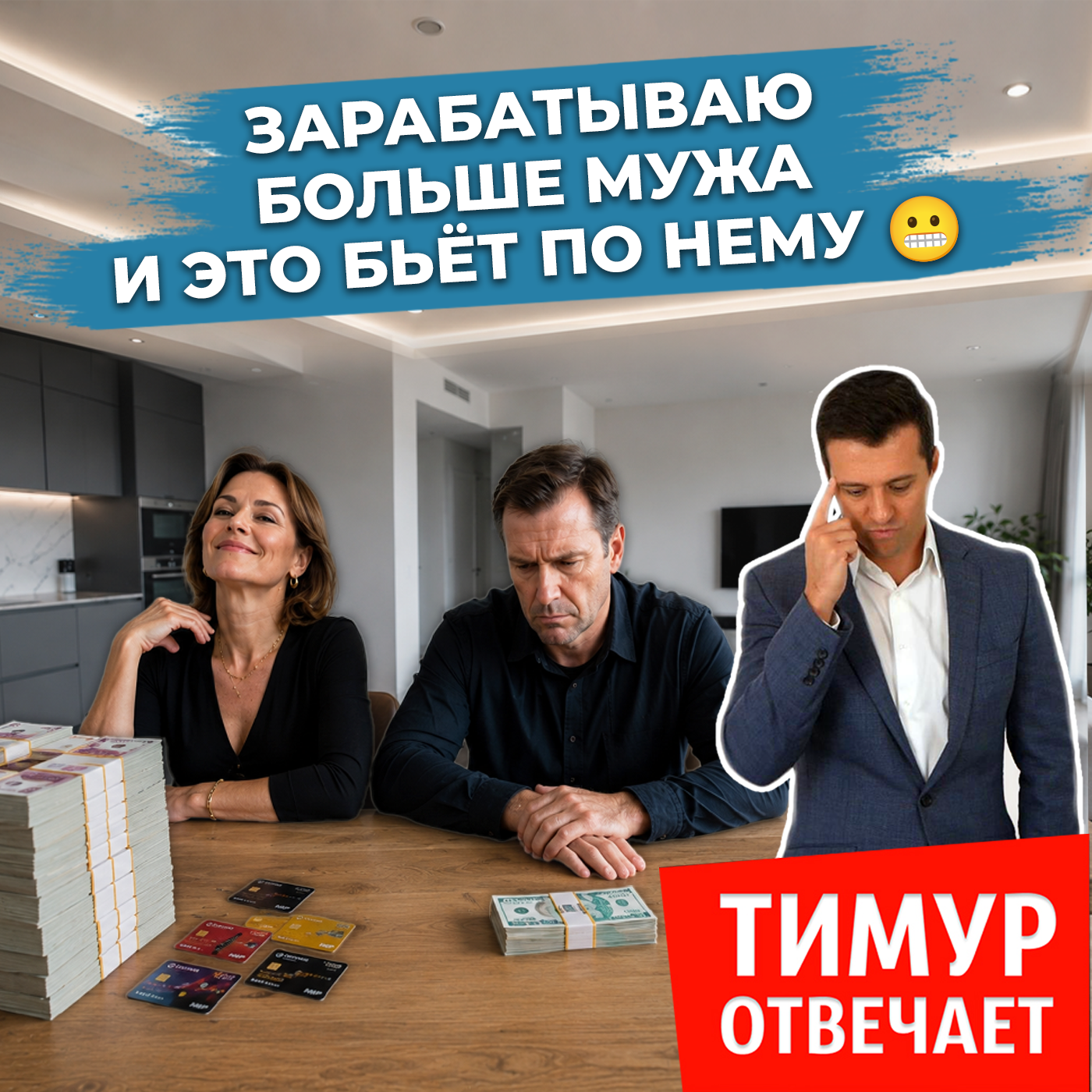 Зарабатываю больше мужа и это бьёт по нему 😬 episode artwork