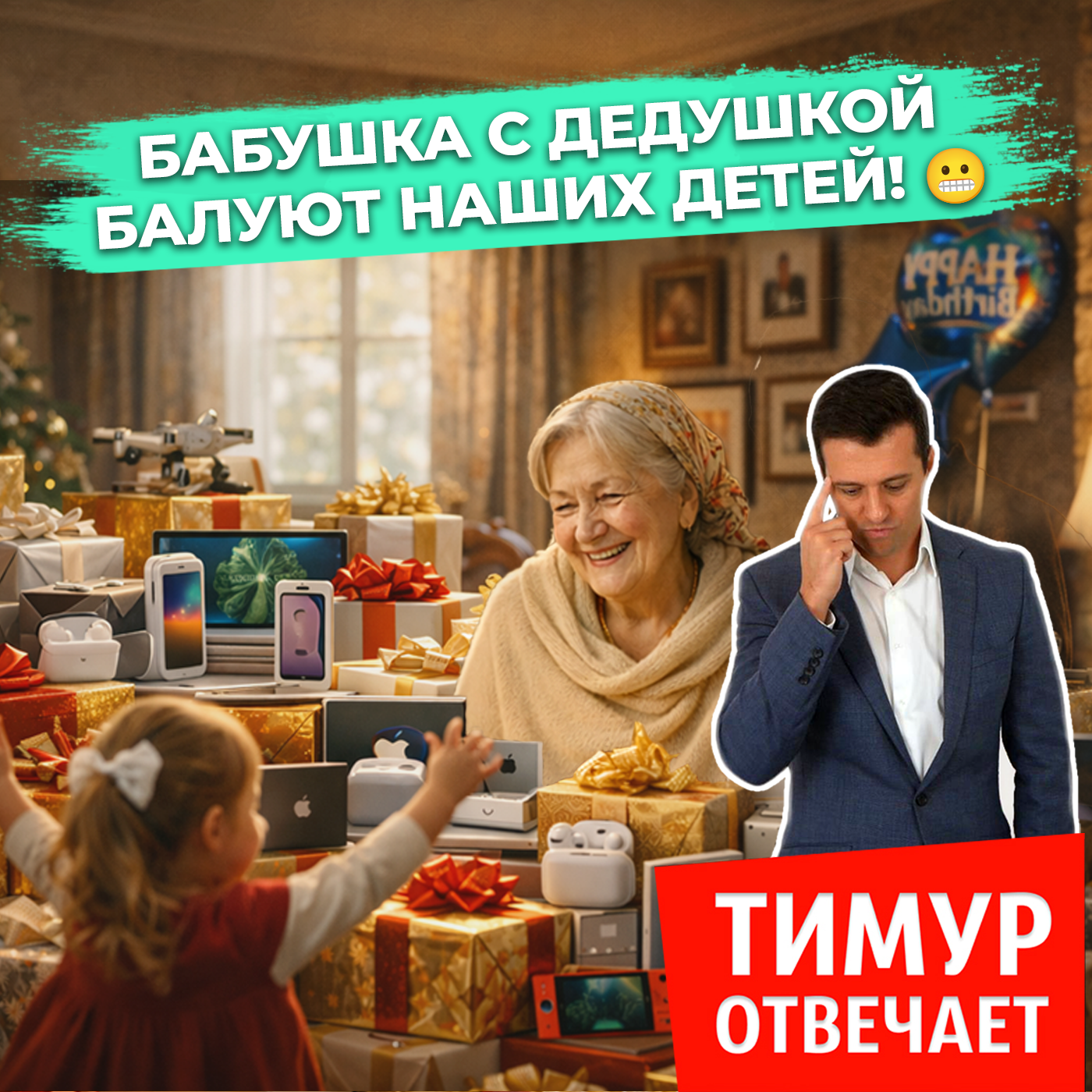 Бабушка с дедушкой балуют наших детей! 😬