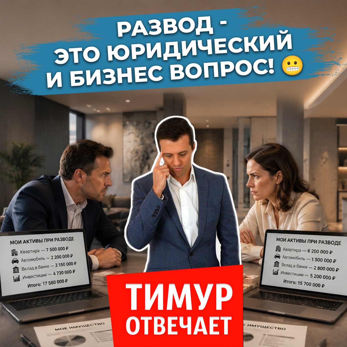 Развод - это юридический и бизнес вопрос! 😬