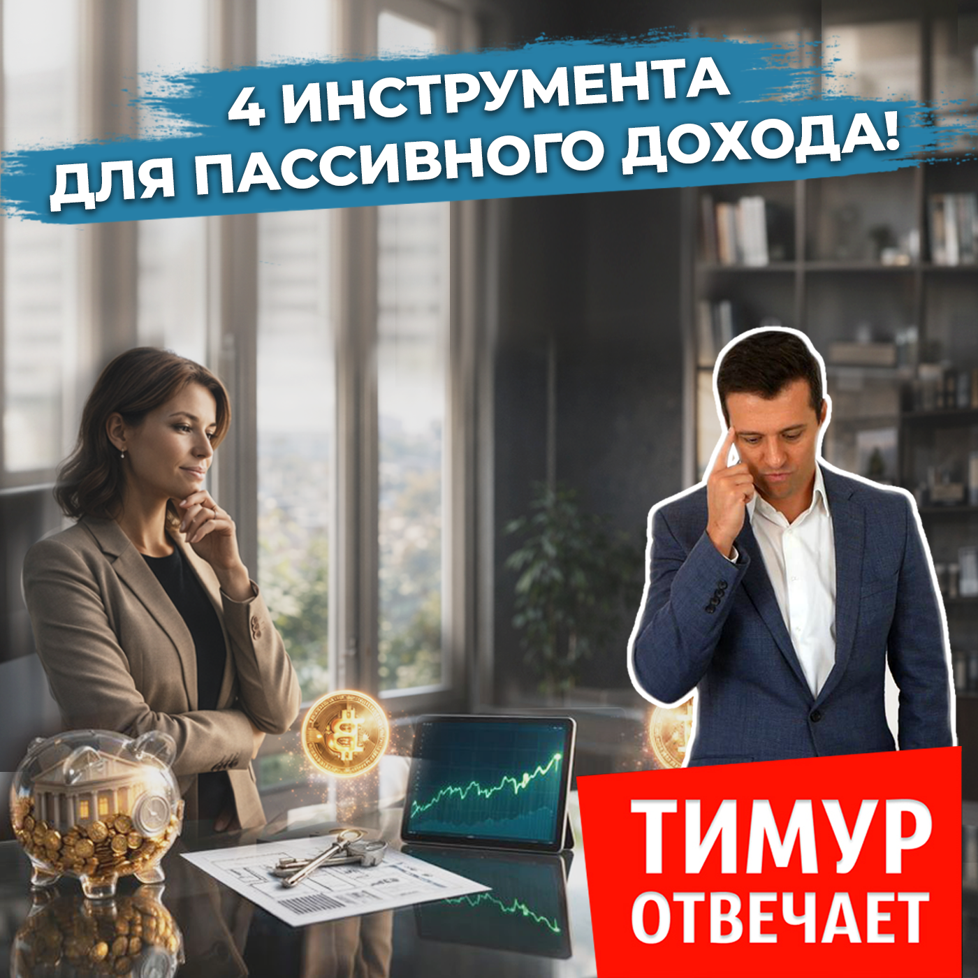 4 инструмента для пассивного дохода!
