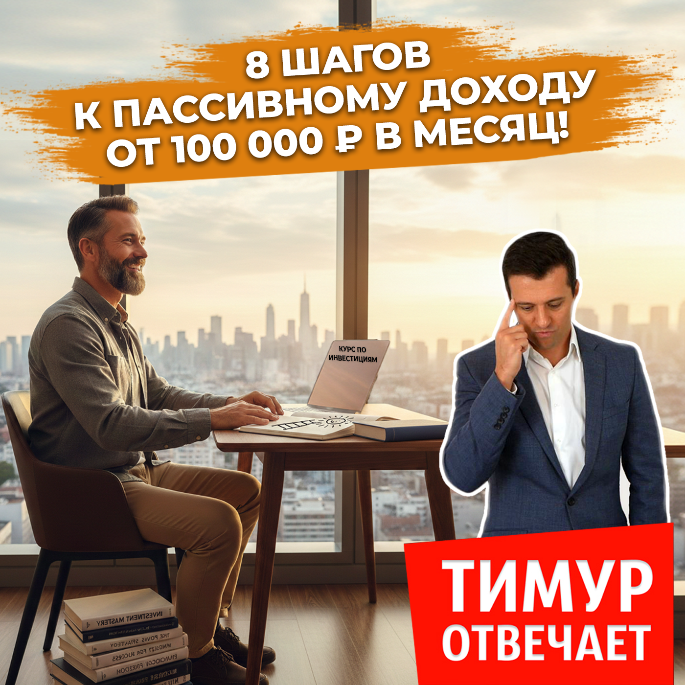 8 шагов к пассивному доходу от 100 000 ₽ в месяц!