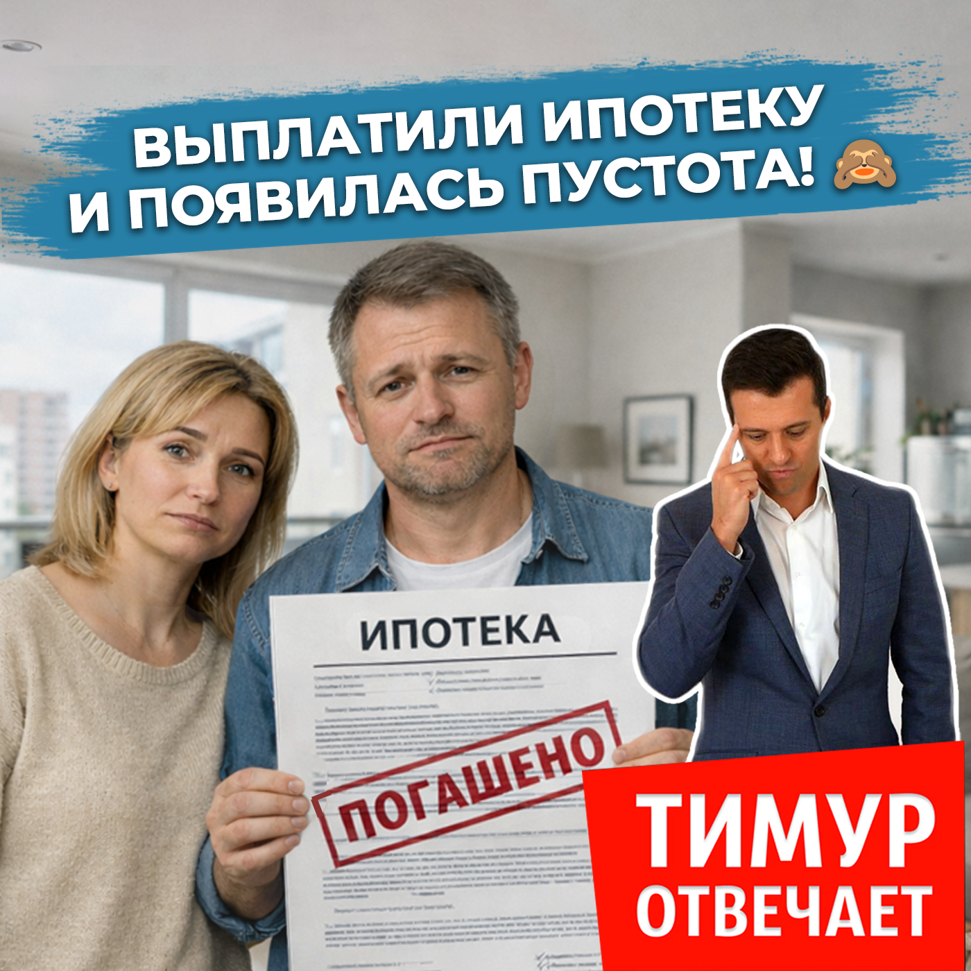 Выплатили ипотеку и появилась пустота! 🙈